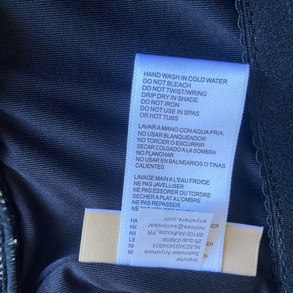 Michael Kors One-Shoulder Black Ruched Swimsuit Size 6 - Picture 14 of 14